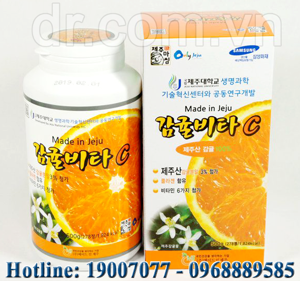 Viên Vitamin C  JEJU Tangerine Multivita C Hàn Quốc